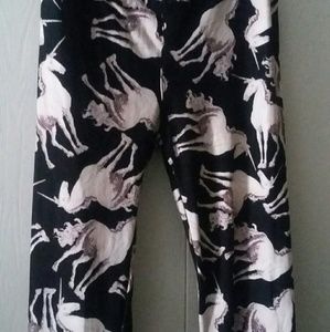 LuLaRoe Super Rare Unicorn Black OS Leggings